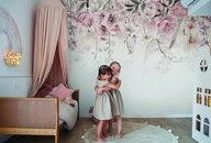 Wyposażenie pokoiku dziecięcego - Bloom Up Pastel Tapeta Wiszący Ogród Wielkich Kwiatów Do Pokoju dziecięcego - miniaturka - grafika 1