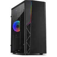 Obudowy komputerowe - Inter-Tech B-02 RGB Tower Czarny - miniaturka - grafika 1