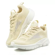 Sneakersy damskie - Sneakersy, buty sportowe Captain Mike beżowe 37 - miniaturka - grafika 1