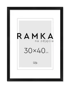 Ramka na zdjęcia 30x40 cm Czarna - Ramki na zdjęcia - miniaturka - grafika 1