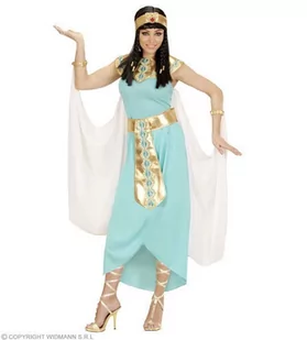 Widmann Widmann 49431  kostium dla dorosłych egipska królowa, sukienka, pasek, bransoletki, opaska na czoło i peleryna, turkusowa, rozmiar S 49431 - Ozdoby do włosów - miniaturka - grafika 1
