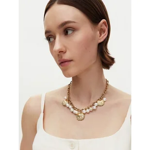 Naszyjnik Guess JUBN05 122JW Złoty - Naszyjniki - miniaturka - grafika 1