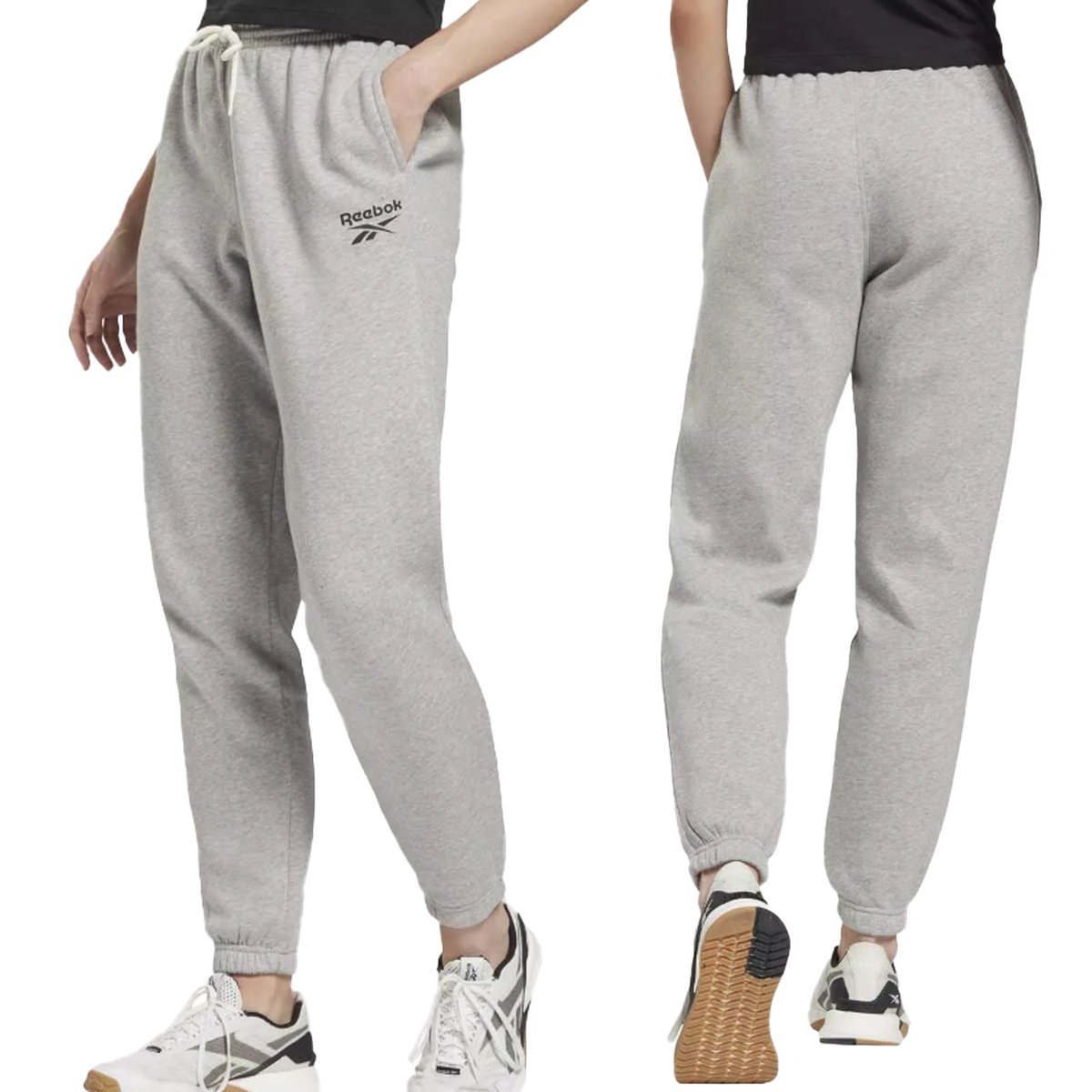 Reebok damskie spodnie dresowe szare dresy joggery HI5849 L