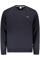 Bluzy męskie - PEPE JEANS MĘSKA NIEBIESKA BLUZA Z ROZPIĘCIEM - miniaturka - grafika 1