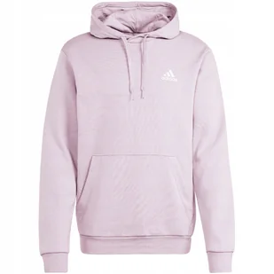 Bluza męska adidas Essentials Fleece Hoodie fioletowa IN0328 XL - Bluzy męskie - miniaturka - grafika 1