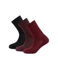 Skarpetki sportowe męskie - Skarpetki DEVOLD Daily Medium Women Socks 3-Pack beetroot mix EU 36-40 - miniaturka - grafika 1