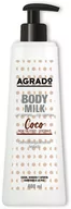 Balsamy i kremy do ciała - Mleko do ciała Agrado Body Milk Coco 400 ml (8433295062255) - miniaturka - grafika 1