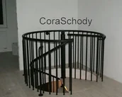 Balustrady i akcesoria - Balustrada metalowa do schodów kręconych CORA model Madryt - miniaturka - grafika 1