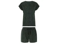 Piżamy damskie - esmara® Piżama damska z bawełny (Zielony/czarny, XS (32/34)) - miniaturka - grafika 1