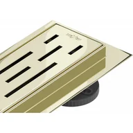 Odpływy liniowe - Mexen Flat M01 odpływ liniowy 80 cm, złoty - 1520080-15 - miniaturka - grafika 1