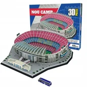 Puzzle - PUZZLE 3D STADION PIŁKARSKI FC BARCELONA CAMP NOU LA LIGA MESSI DUŻY 69 el. - miniaturka - grafika 1