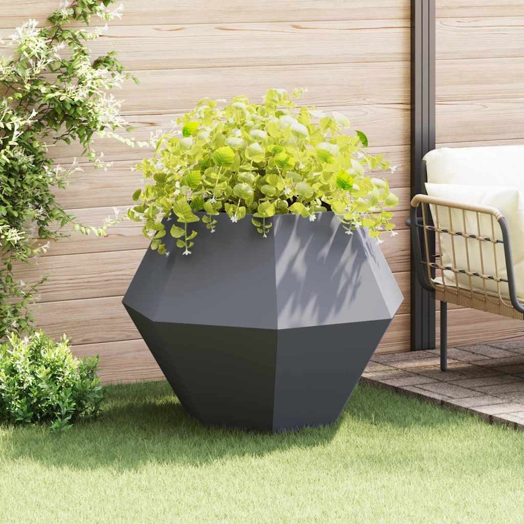 vidaXL Donica Antracyt 100 x 100 x 80 cm Stal