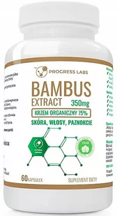 Progress Labs, Krzem organiczny Bambus Extraxt, 60 kaps. - Włosy, skóra, paznokcie - miniaturka - grafika 1