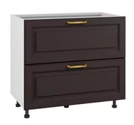 Meble kuchenne - Bristol Szafka Dolna Ds-90-2W-1Wew Blum Czarny Mat - miniaturka - grafika 1