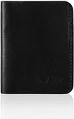 Portfele - Solier Cienki skórzany męski portfel SOLIER SLIM CZARNY BROOKLYNN - miniaturka - grafika 1