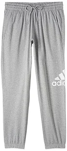 adidas Męskie spodnie sportowe Essentials Single Jersey Tapered Badge of Sport Pants - Spodenki męskie - miniaturka - grafika 1