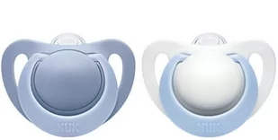 NUK 736128 Smoczek 6-18m GENIUS silikon 2szt pudełko LNC+10% - Smoczki do butelek - miniaturka - grafika 1