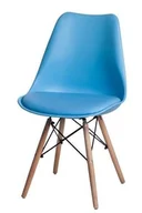 Fotele i krzesła biurowe - D2.DESIGN Krzesło Norden DSW PP jasne nieb. 1643 113185 - miniaturka - grafika 1