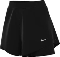 Spodenki damskie - Nike Swift Dri-Fit HJ5376-010, szorty do biegania 2 w 1, ze średnim stanem, dla kobiet, czarne/odblaskowe srebrne - miniaturka - grafika 1