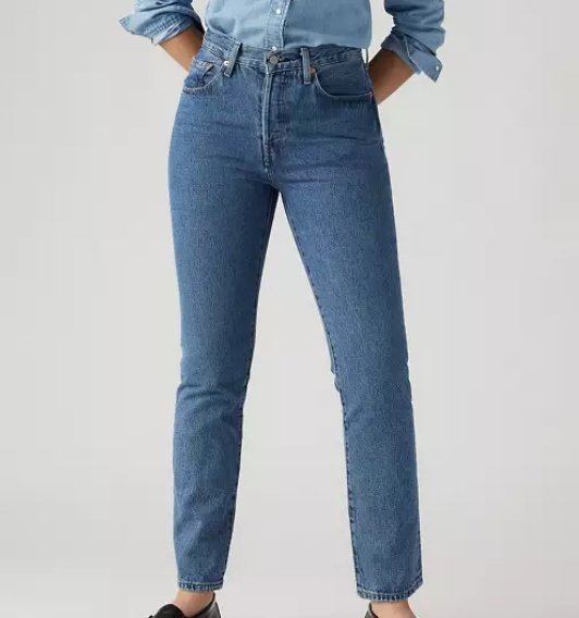 LEVI'S JEANSY DAMSKIE RURKI NIEBIESKIE Z PRZETARCIAMI BAWEŁNA 32/32 17BA