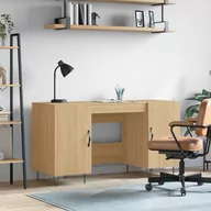 Biurka dla dzieci - ﻿Biurko, dąb sonoma, 140x50x75 cm, materiał drewnopochodny - miniaturka - grafika 1