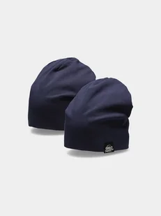 4F Czapka dwustronna beanie HJL22-JCAM001 granat - Czapki damskie - miniaturka - grafika 1