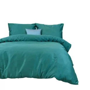 Pościel satyna bawełniana CIEMNY TURKUS 042/220x200 - Pościel - miniaturka - grafika 2