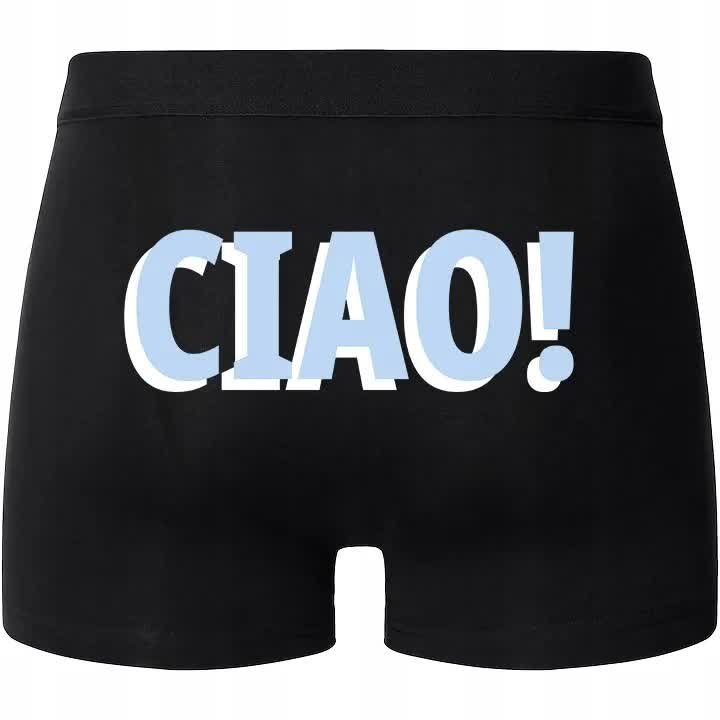 Bokserki Czarne CIAO! na Prezent Zabawny Mix Wzorów Rozmiar XXL