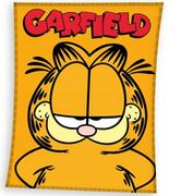 Koce i narzuty dla dzieci - kocyk koc pled narzuta welurowy Garfield 130x170 cm - miniaturka - grafika 1