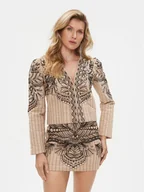 Marynarki i żakiety damskie - TWINSET Marynarka 232TP2670 Beżowy Regular Fit - miniaturka - grafika 1