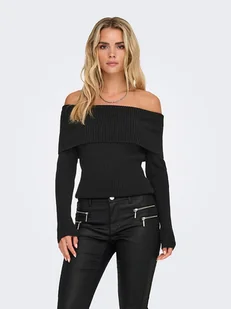 ONLY Sweter w kolorze czarnym - Swetry damskie - miniaturka - grafika 1