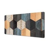 Podkładki na biurko - Z foto winylowa podkładka 90x45 Kostka drewniana, ArtprintCave - miniaturka - grafika 1