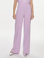 Spodnie damskie - Patrizia Pepe Spodnie materiałowe 2P1603/A049-M495 Fioletowy Regular Fit - miniaturka - grafika 1