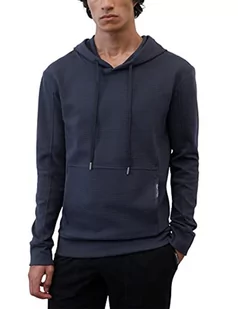 Marc O'Polo Body & Beach Męska bluza z kapturem M, górna część piżamowa, ciemnoniebieska, L - Bluzy męskie - miniaturka - grafika 1