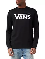 Bluzy męskie - Vans Męska bluza Drop V Crew-B, czarna, L - miniaturka - grafika 1