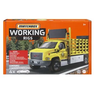 Matchbox Samochód Prace budowlane HCC07 (4 samochody) - Samochody i pojazdy dla dzieci - miniaturka - grafika 1