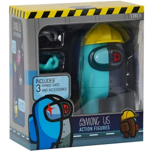 AMONG US EJECTED EDITION CREWMATE RIGHT HAND MAN TURKUSOWO-SZARY 12cm - Figurki dla dzieci - miniaturka - grafika 1