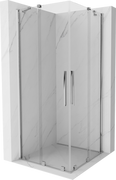 Kabiny prysznicowe - Mexen Velar Duo kabina prysznicowa rozsuwana 90x90 cm, transparent, chrom - 871-090-090-02-01 - miniaturka - grafika 1
