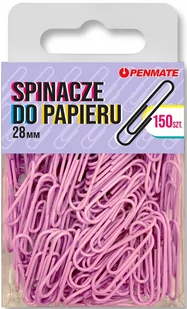 Spinacze do papieru Penmate Fiołkowe 28 mm TT8314 - Pinezki - miniaturka - grafika 2