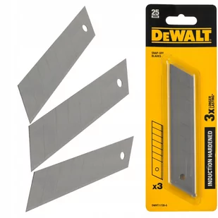 DEWALT Ostrza łamane 25mm hartowane 3 szt. - Nożyce i noże - miniaturka - grafika 1