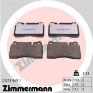 Klocki hamulcowe - Klocki hamulcowe - komplet ZIMMERMANN 20217.965.1 - miniaturka - grafika 1