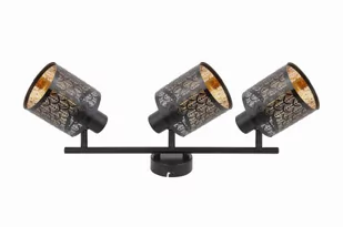 Tuluza - listwa 3 płomienna czarna 840503-02 - Lampy sufitowe - miniaturka - grafika 1