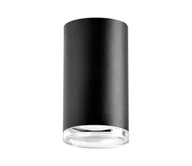 Lampy sufitowe - Lampka punktowa LED RGBW do łazienki TURYN 1xGU10/6,5W/230V IP44 czarna - miniaturka - grafika 1
