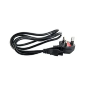 Kable komputerowe i do monitorów - 4World Kabel zasilający 1.5 m 3 żyłowy UK) czarny 08232-UK - miniaturka - grafika 1