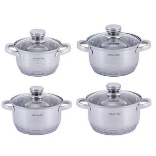 Komplet garnków 8 elementowy Kamille KM-4916 - Zestawy garnków i patelni - miniaturka - grafika 1