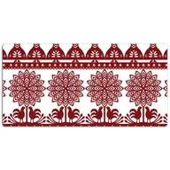 Podkładki na biurko - Podkładka na biurko Kurpiowe wycinanki 120x60 cm, Dywanomat - miniaturka - grafika 1