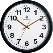 Zegary - Perfect Zegar ścienny Perfect FX-5690 czarny 30 cm - miniaturka - grafika 1
