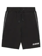 Spodenki damskie - Guess Szorty sportowe L5GD19 KB3P2 Czarny Relaxed Fit - miniaturka - grafika 1