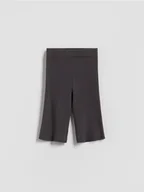 Spodenki dla niemowląt - Reserved - Dzianinowe spodnie - ciemnoszary - miniaturka - grafika 1