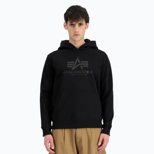 Bluza męska Alpha Industries Basic Carbon Hoody black - Bluzy męskie - miniaturka - grafika 1